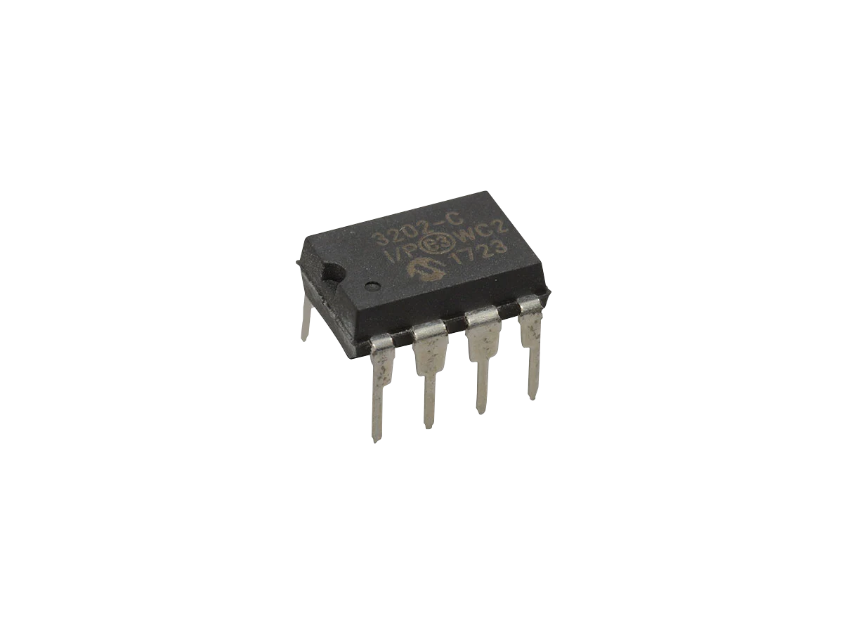 Microchip MCP3202-CI/P 12-Bit ADC with SPI