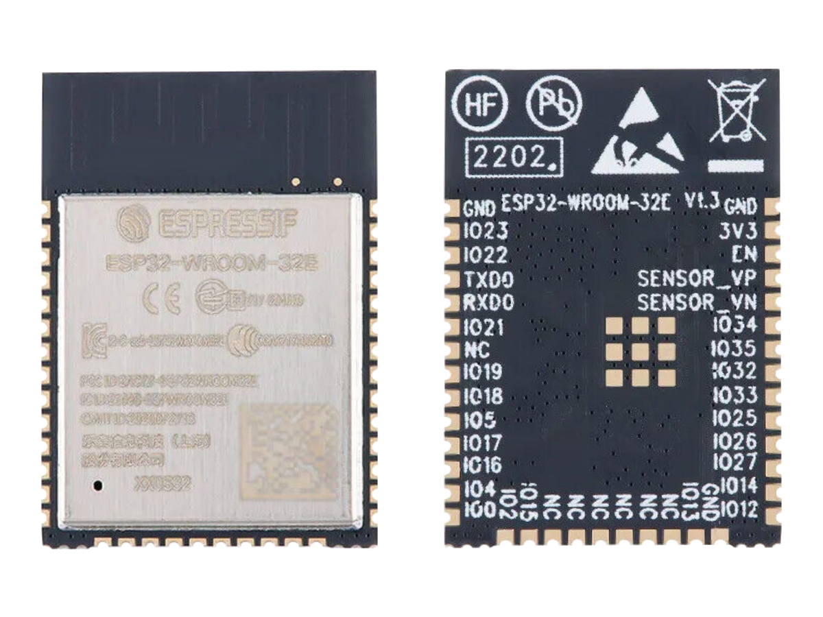 ESP32-WROOM-32E Module (Front and Back)