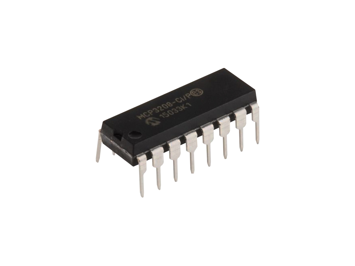 Microchip MCP3208-CI/P 12-Bit ADC IC