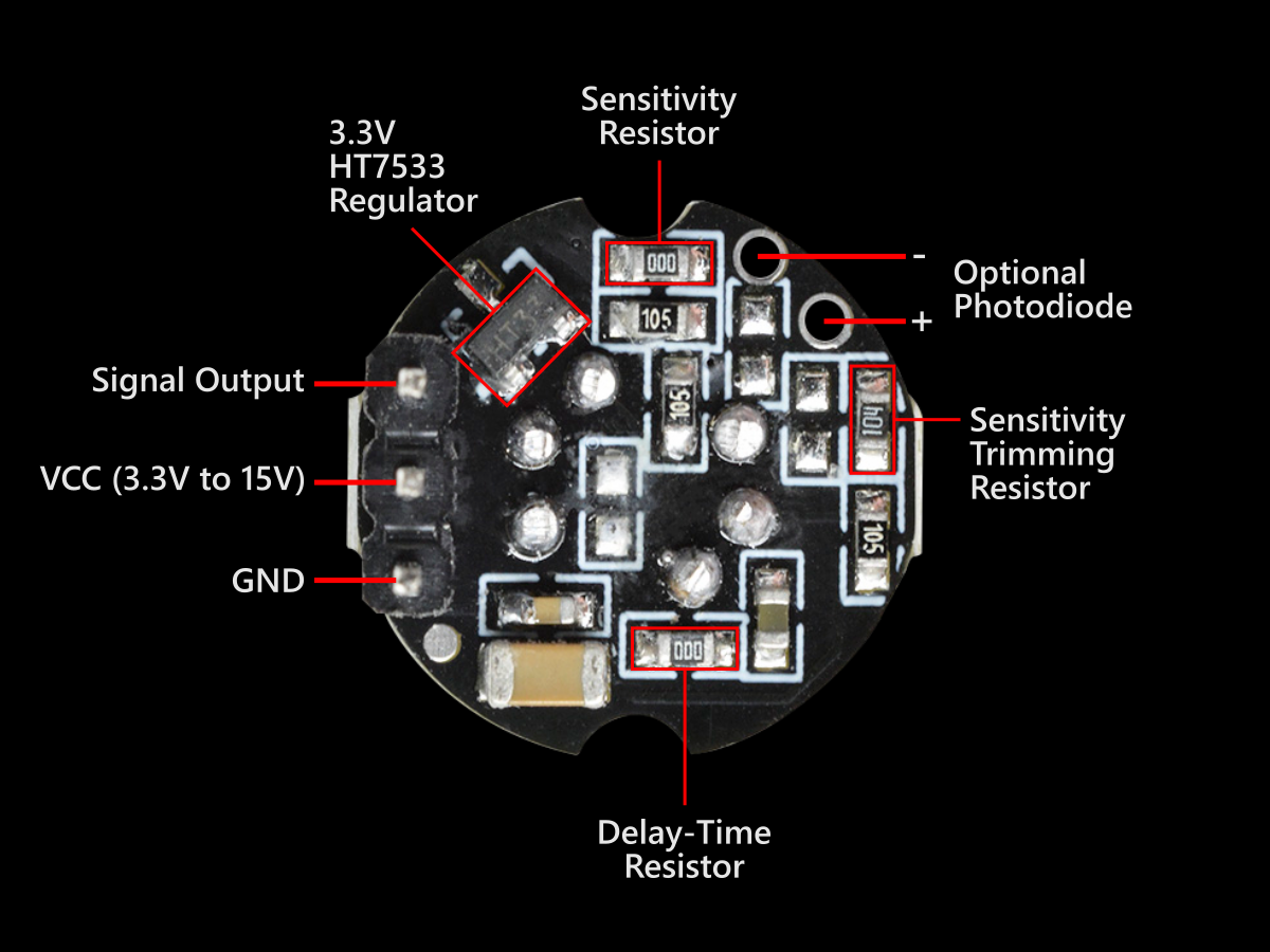 MH-SR602 PIR Module Layout