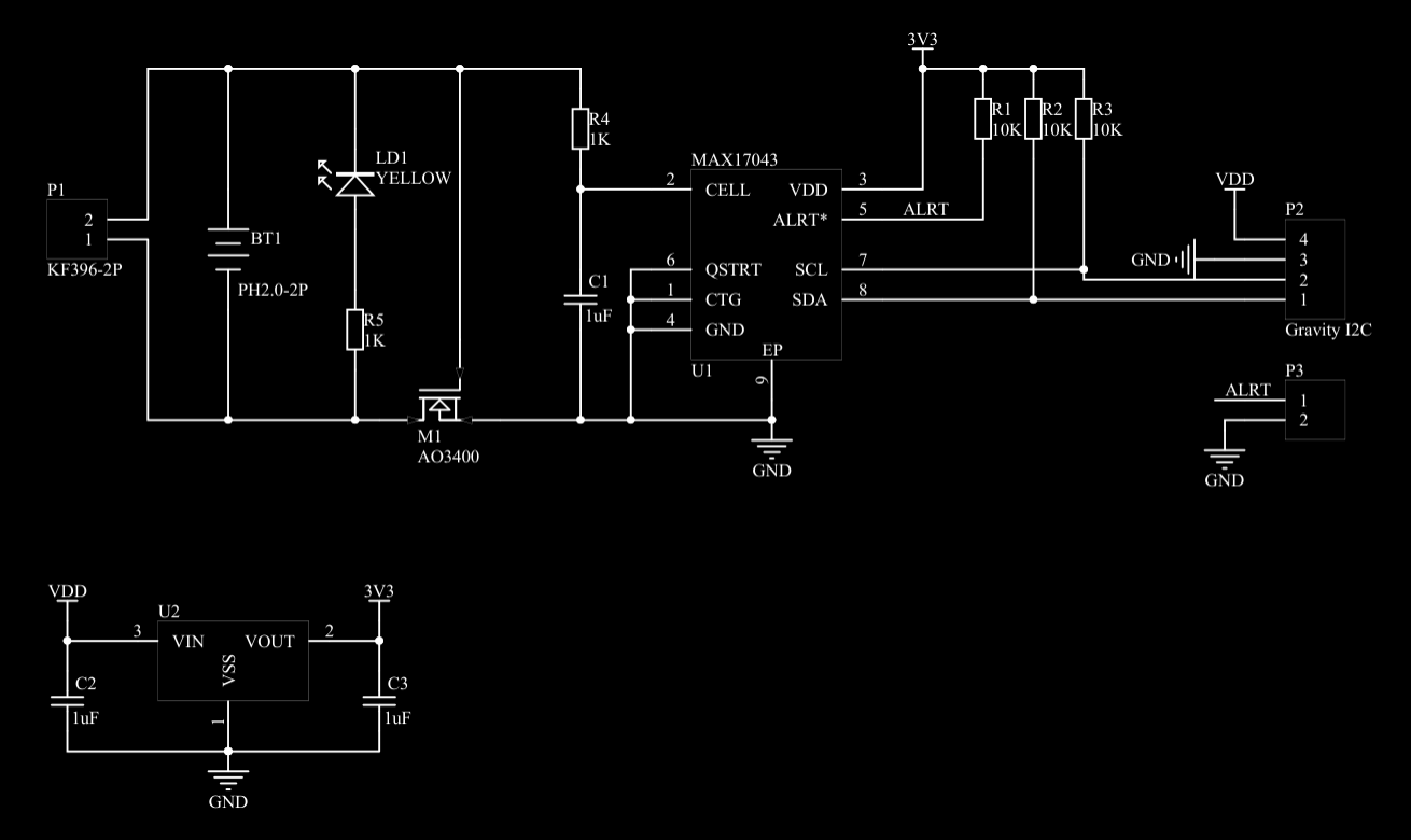 DFRobot MAX17043 Board Schematic