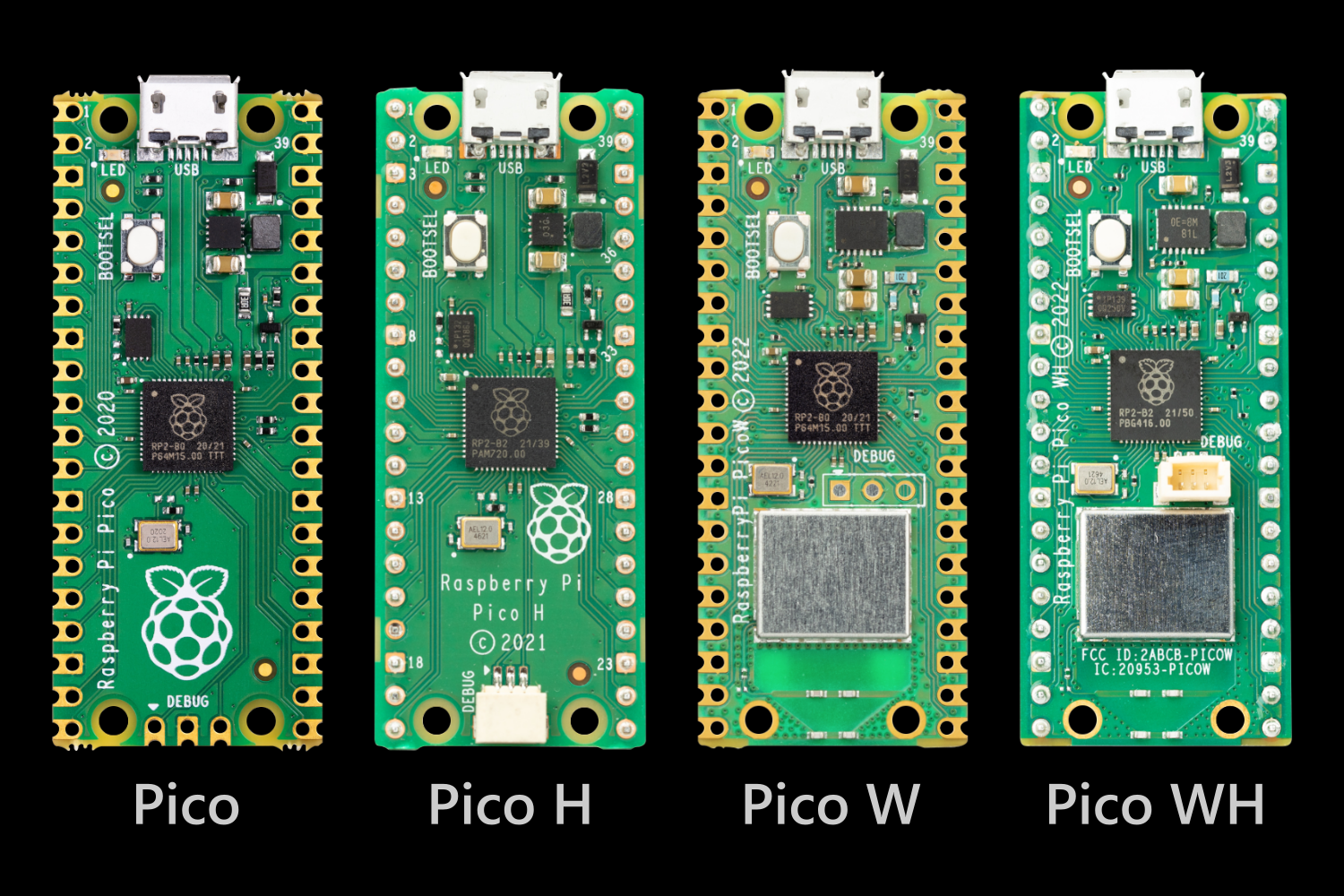 RPi Pico Board Versions