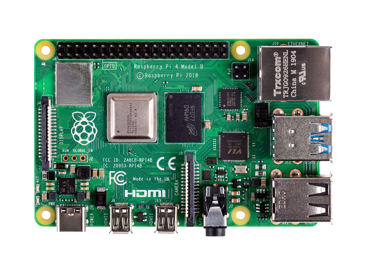 Raspberry Pi 4B Top View