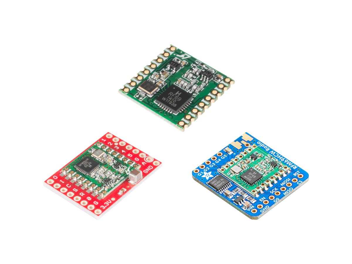 RFM69 433/868/915MHz Modules