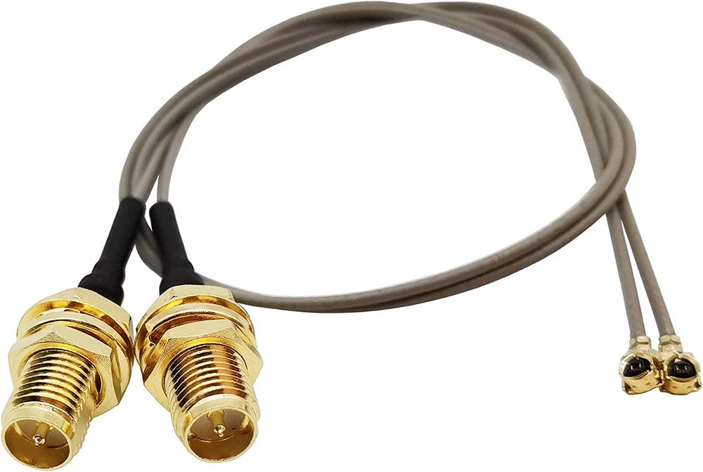 Tenmory RP-SMA Female to uFL/IPEX 6 Inch Cable (2PCS)