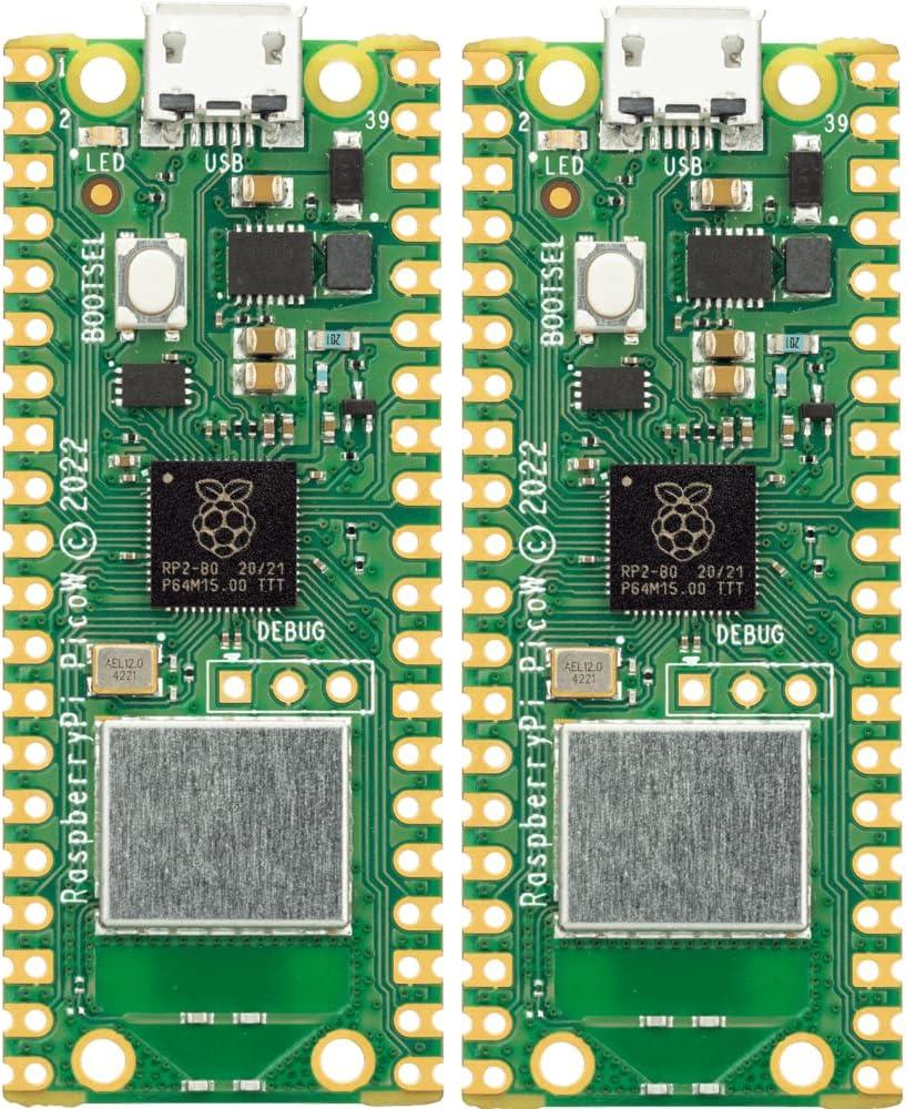 Raspberry Pi Pico W RP2040 Microcontroller Board (2PCS)