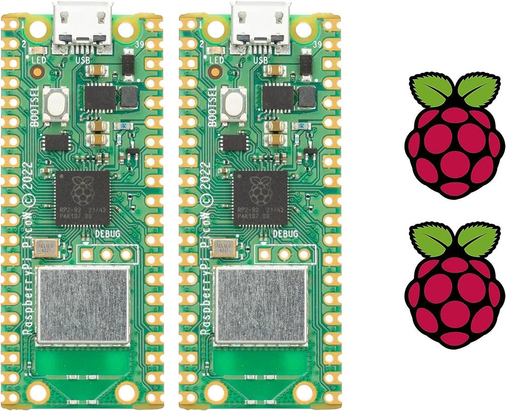 Vis Viva Raspberry Pi Pico W RP2040 Microcontroller Board (2PCS)