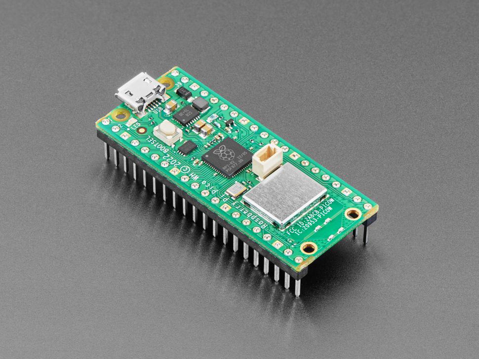 Adafruit 5544 Raspberry Pi Pico WH RP2040 Microcontroller Board