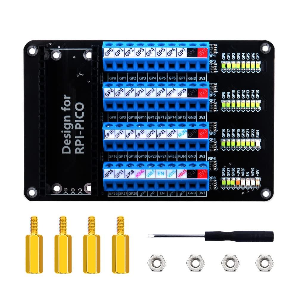 GeeekPi Raspberry Pi Pico Screw Terminal Breakout Board