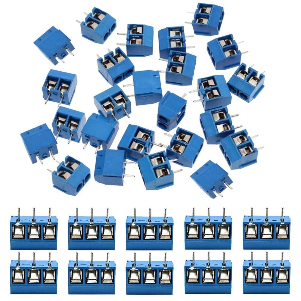 KeeYees PCB Mount Screw Terminal Block Connector Kit (60PCS)