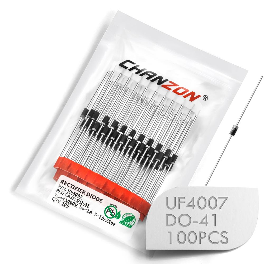 Chanzon UF4007 Fast Recovery Rectifier Diode 1A 1000V Axial (100PCS)