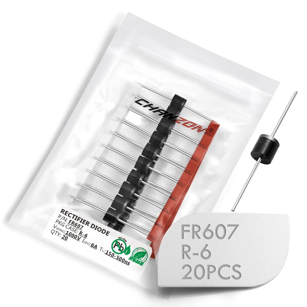 Chanzon FR607 Fast Recovery Rectifier Diode 6A 1000V Axial (20PCS)