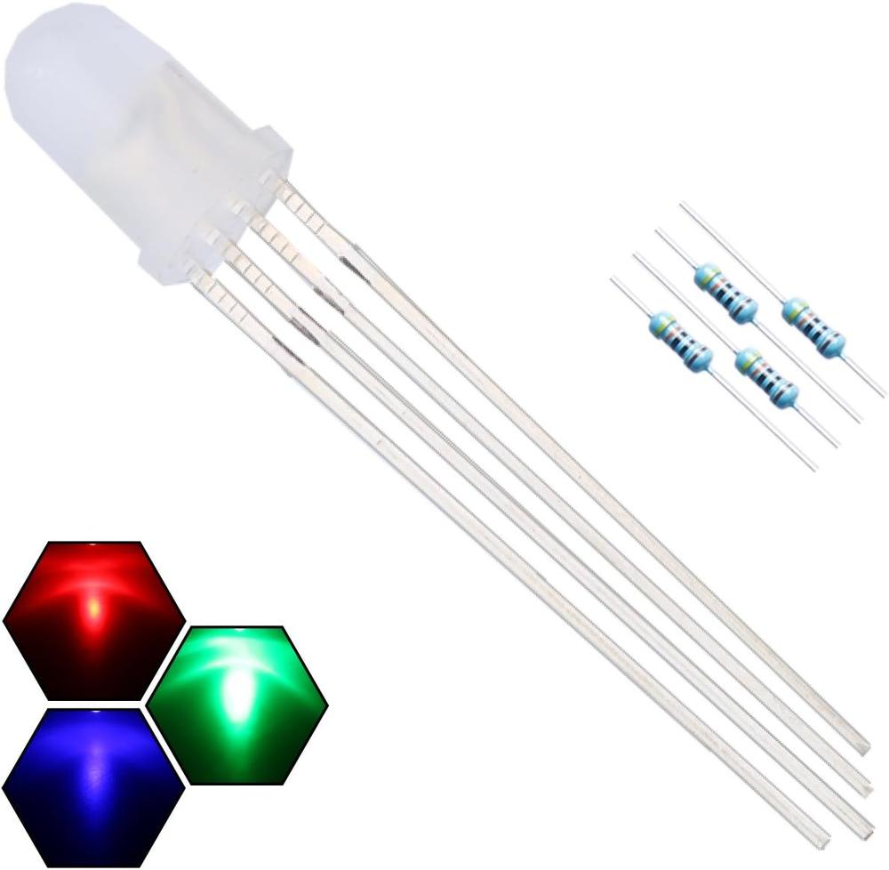 EDGELEC 5mm RGB 4Pin LED Diodes Common Anode (100PCS)