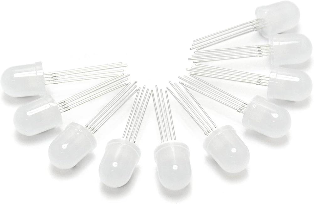 Gikfun EK1721 10mm RGB 4Pin LED Diodes Common Anode (10PCS)