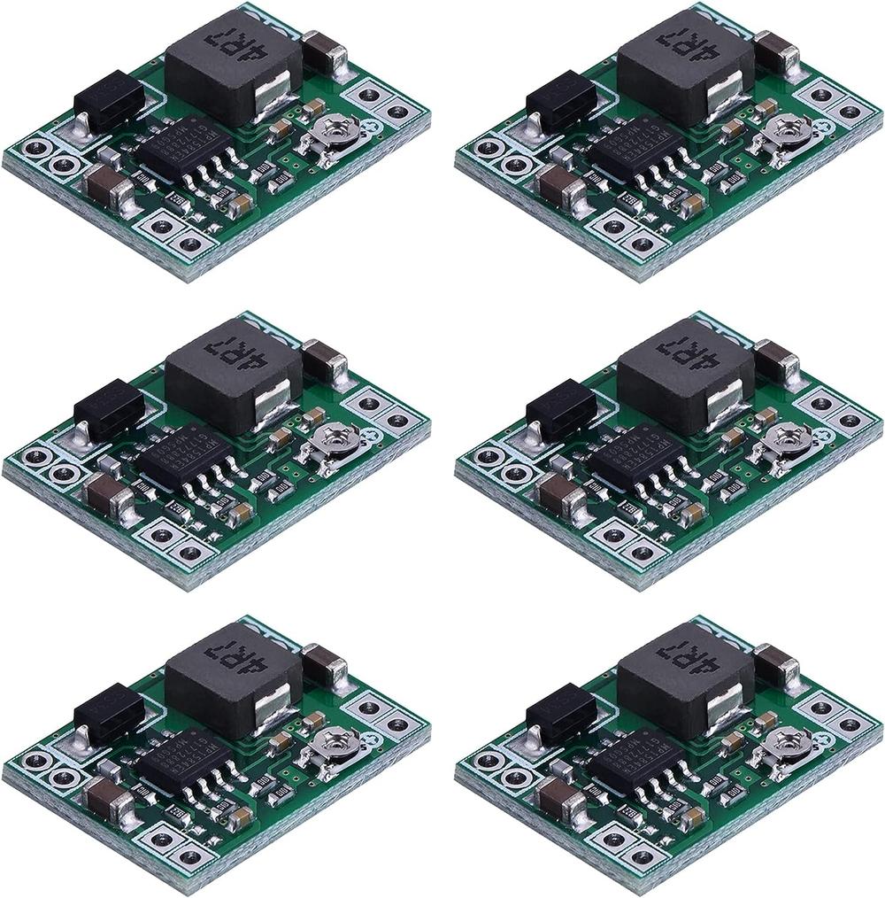 eBoot Mini MP1584EN DC-DC Buck Converter Adjustable 24V to 12V, 9V, 5V, 3V (6PCS)