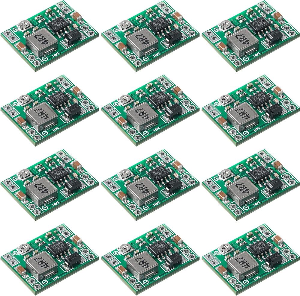 eBoot Mini MP1584EN DC-DC Buck Converter Adjustable 24V to 12V, 9V, 5V, 3V (12PCS)