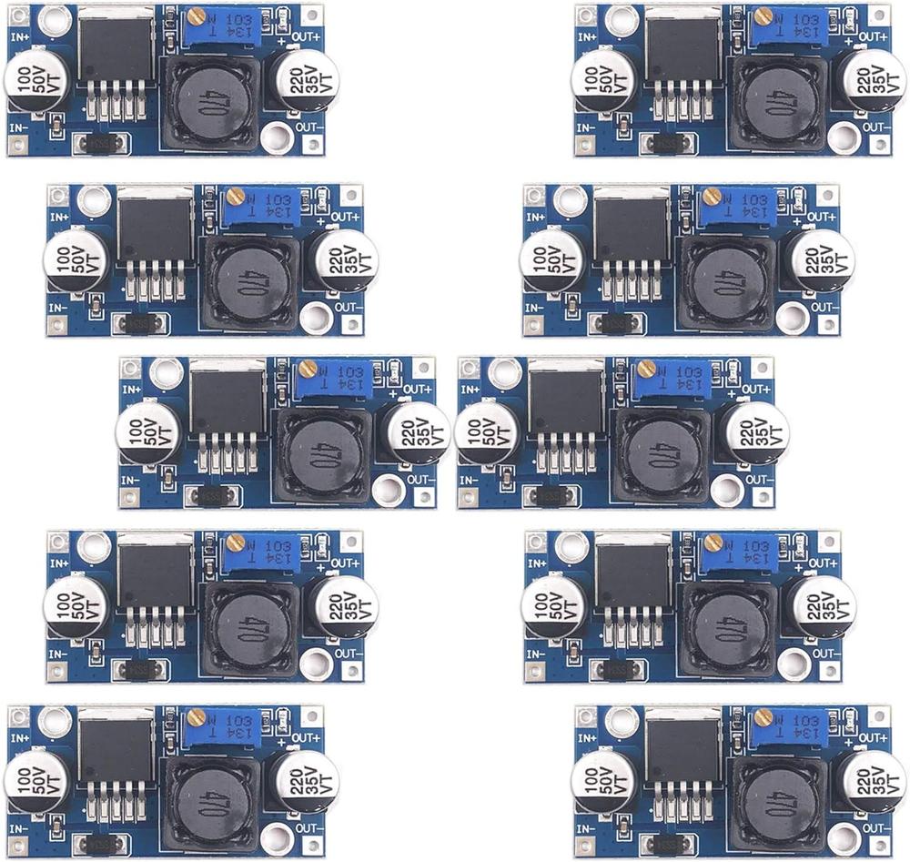 BULVACK LM2596 DC-DC Buck Converter Adjustable 1.25V to 30V DC Output (10PCS)