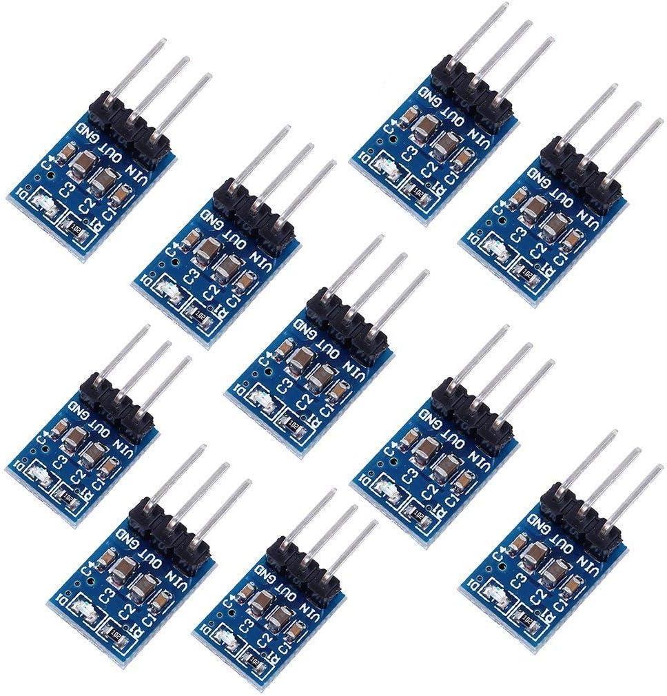 HiLetgo AMS1117 Buck Converter 4.2V to 10V Input 3.3V Output (10PCS)