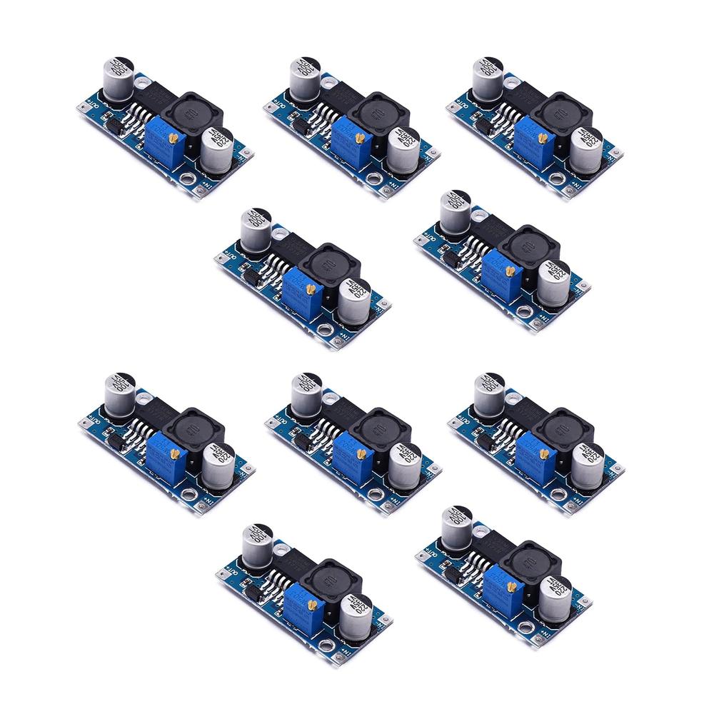 Songhe XL6009 DC-DC Boost Converter Module Adjustable 4.5V to 30V Input, 5V to 35V Output, 400kHz 4A (10PCS)