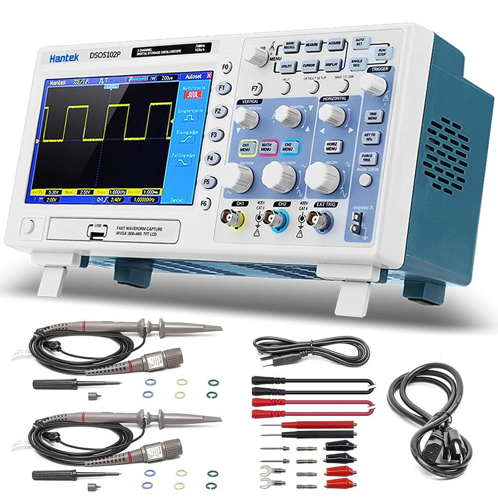 Hantek DSO5102P 100MHz 1GSa/s Digital Oscilloscopes 2 Channels