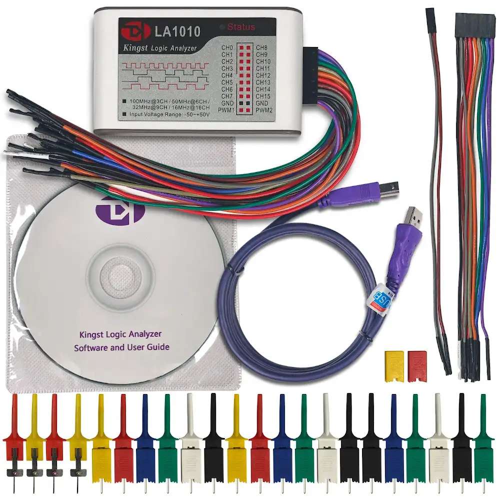 LA1010 USB Logic Analyzer 100MHz 16 Channels