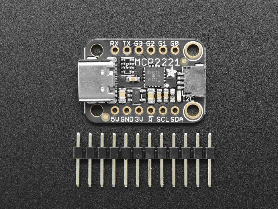 Adafruit 4471 MCP2221A Breakout - General Purpose USB to GPIO ADC I2C - Stemma QT / Qwiic