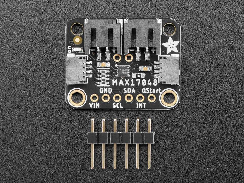 Adafruit 5580 MAX17048 LiPoly / LiIon Fuel Gauge and Battery Monitor - STEMMA JST PH & QT / Qwiic