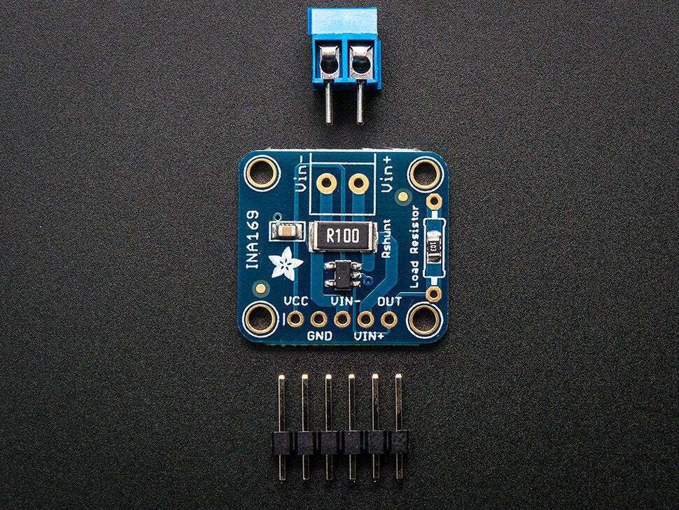 Adafruit 1164 INA169 Analog DC Current Sensor Breakout 60V 5A Max