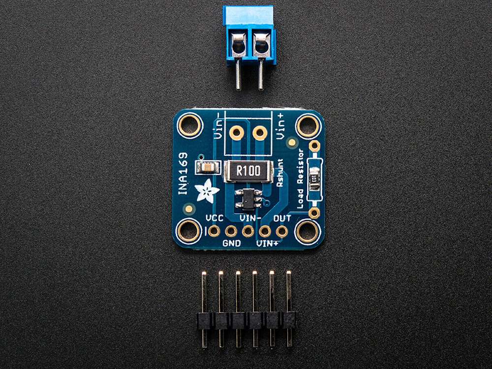 Adafruit 1164 INA169 Analog DC Current Sensor Breakout 60V 5A Max