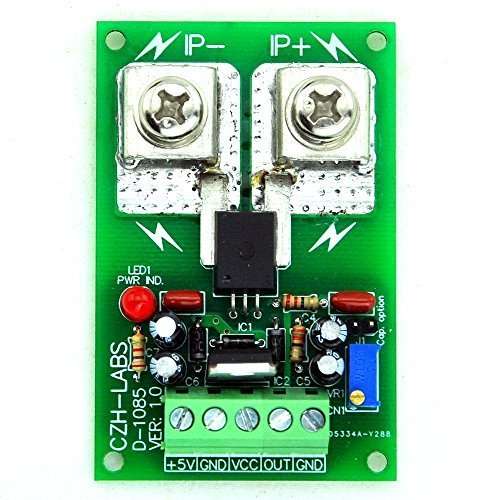 Electronics-Salon Panel Mount AC/DC Current Sensor Module Board, Based on ACS758 (±50A)