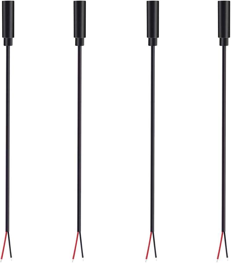 Fancasee 3.5mm Female TS 2-Pole Jack to Bare Wire (4PCS)