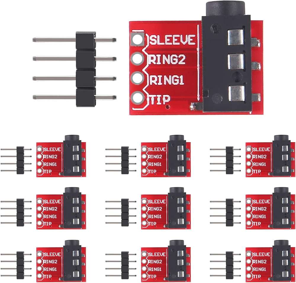 AITRIP 3.5mm Female TRRS Jack Breakout (10PCS)