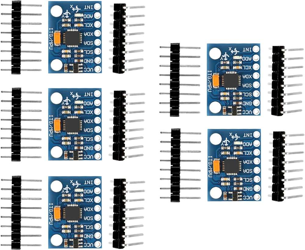 AITRIP MPU-6050 6-DOF Accelerometer and Gyroscope Sensor Module (5PCS)