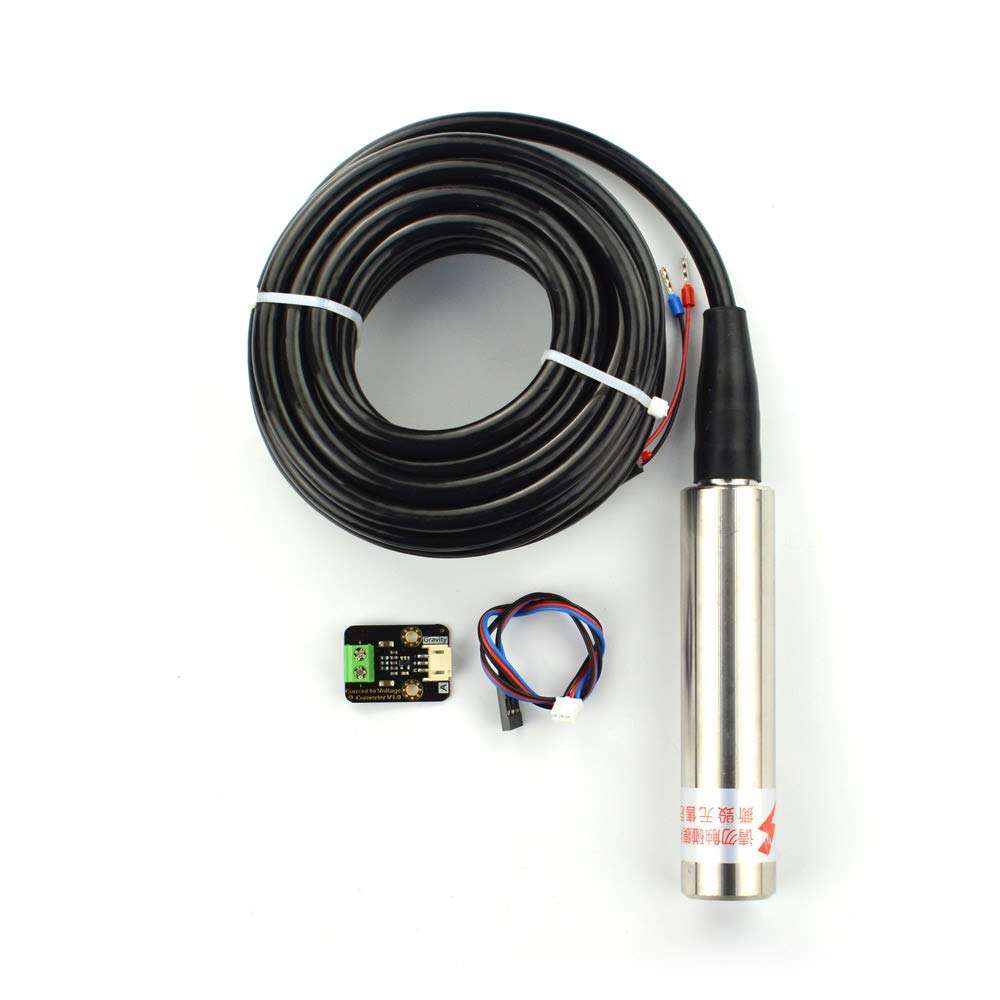 DFRobot KIT0139 Industrial Stainless Steel Submersible Pressure Level Sensor (0 to 5m, IP68)