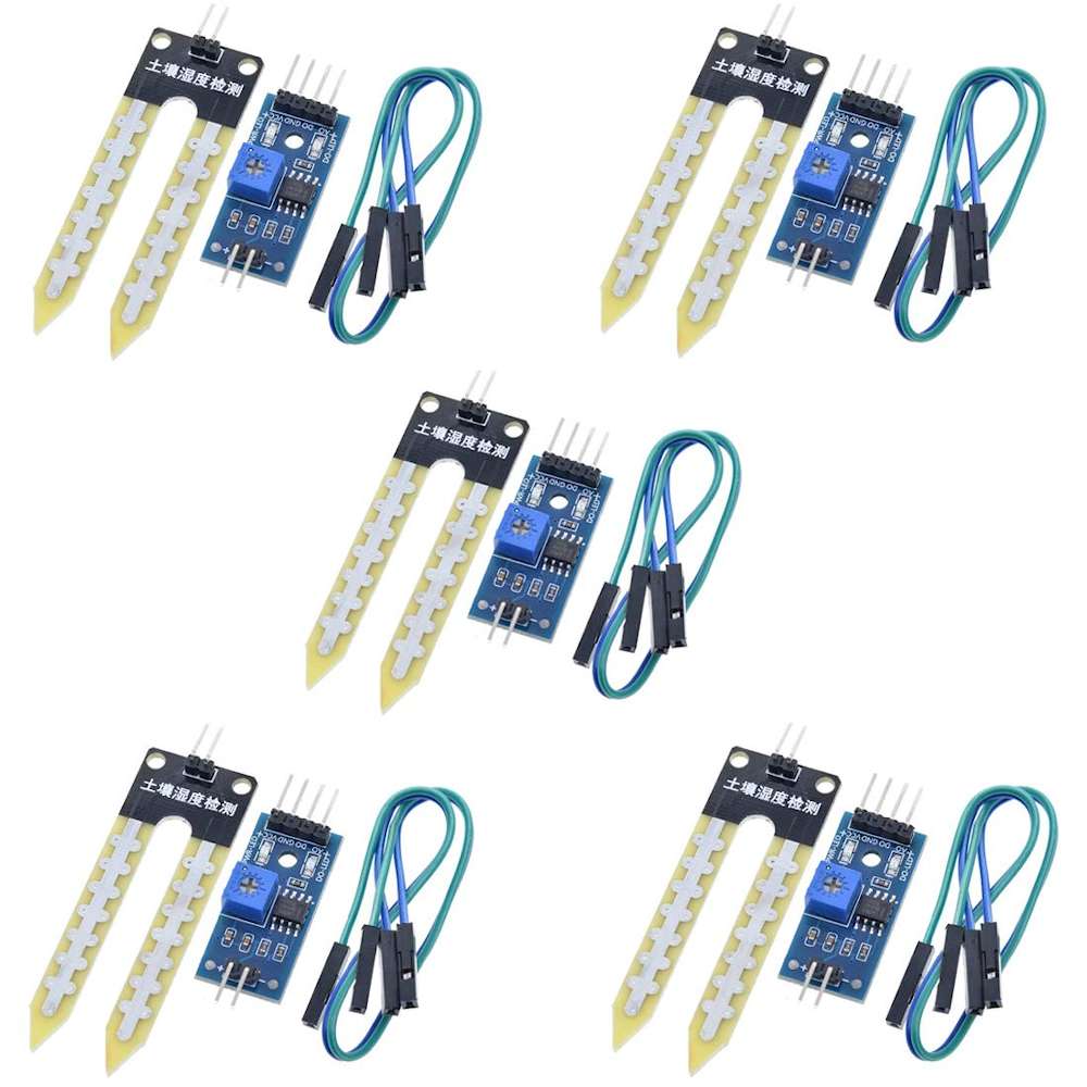 HiLetgo Resistive Soil Moisture Sensor with LM393 Module (5PCS)