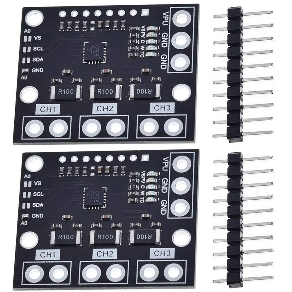 DKARDU INA3221 Triple-Channel Shunt Current Voltage Monitor Sensor Module (2PCS)