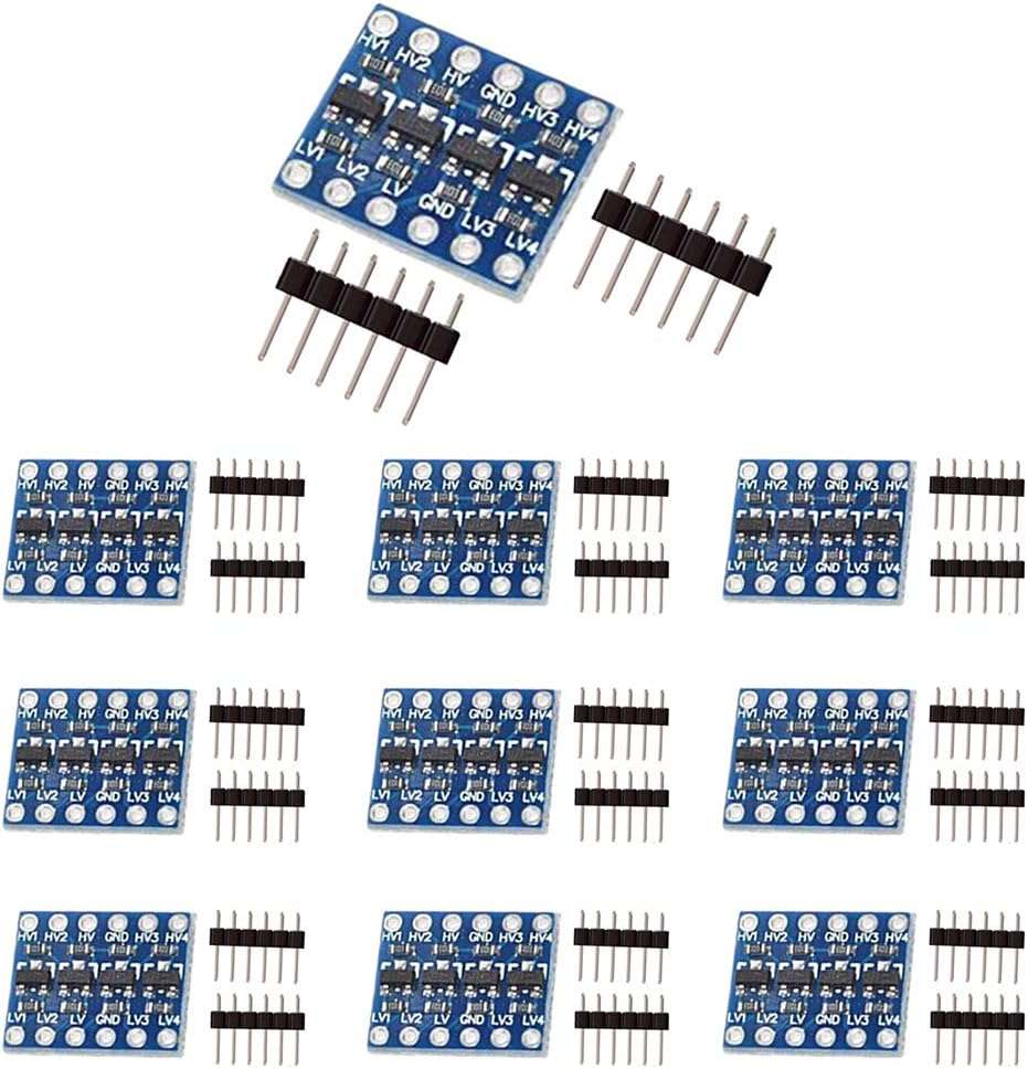 KeeYees 4-Channel Bi-Directional FET Logic Level Converter (10PCS)