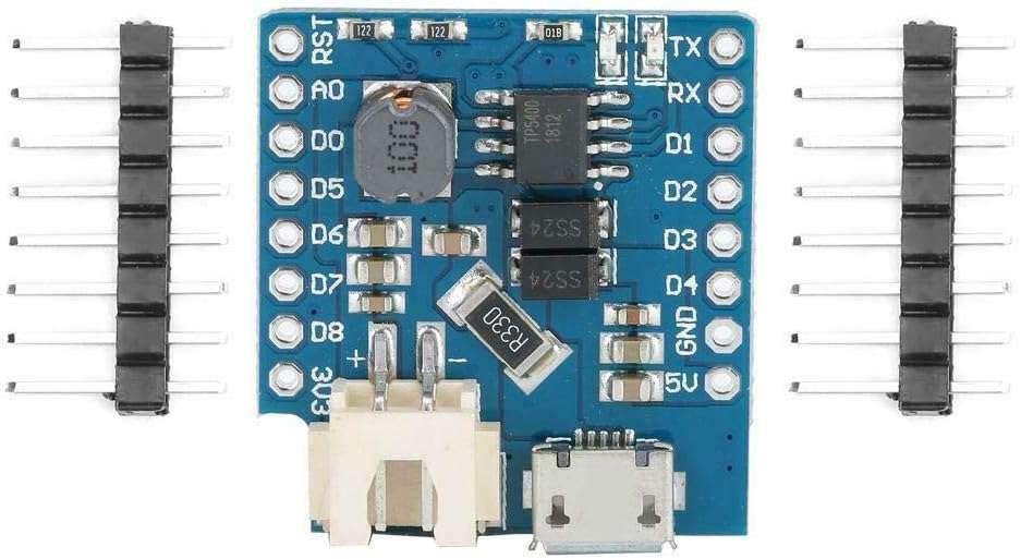 Wemos D1 Mini LiPo/Li-Ion Battery Shield