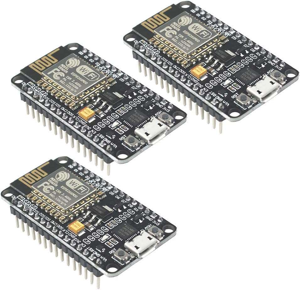 JacobsParts ESP8266 ESP-12F NodeMCU Dev Board with Micro-USB and CP2102 (3PCS)