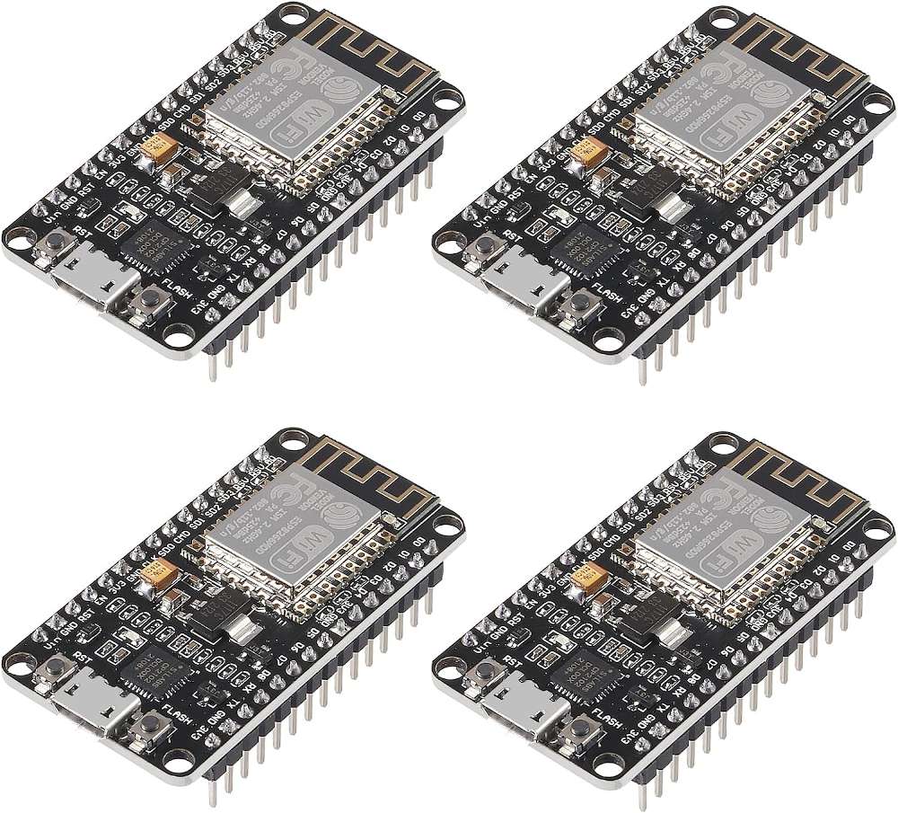 DORHEA ESP8266 ESP-12F NodeMCU Dev Board with Micro-USB and CP2102 (4PCS)