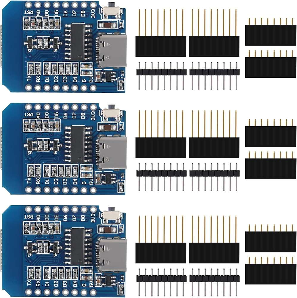 AITRIP ESP8266 ESP-12F D1 Mini WiFi Dev Board with USB-C and CH340 (3PCS)