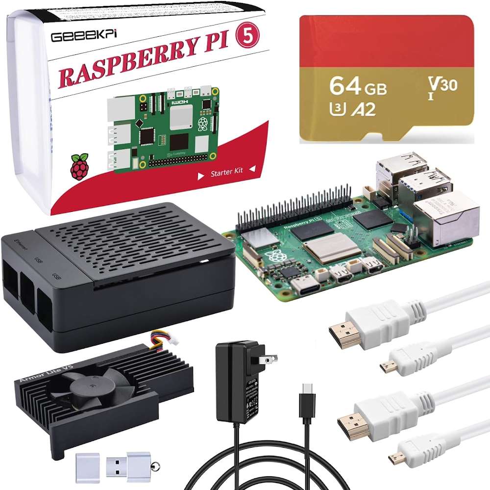 GeeekPi Raspberry Pi 5 Starter Kit (4GB RAM)