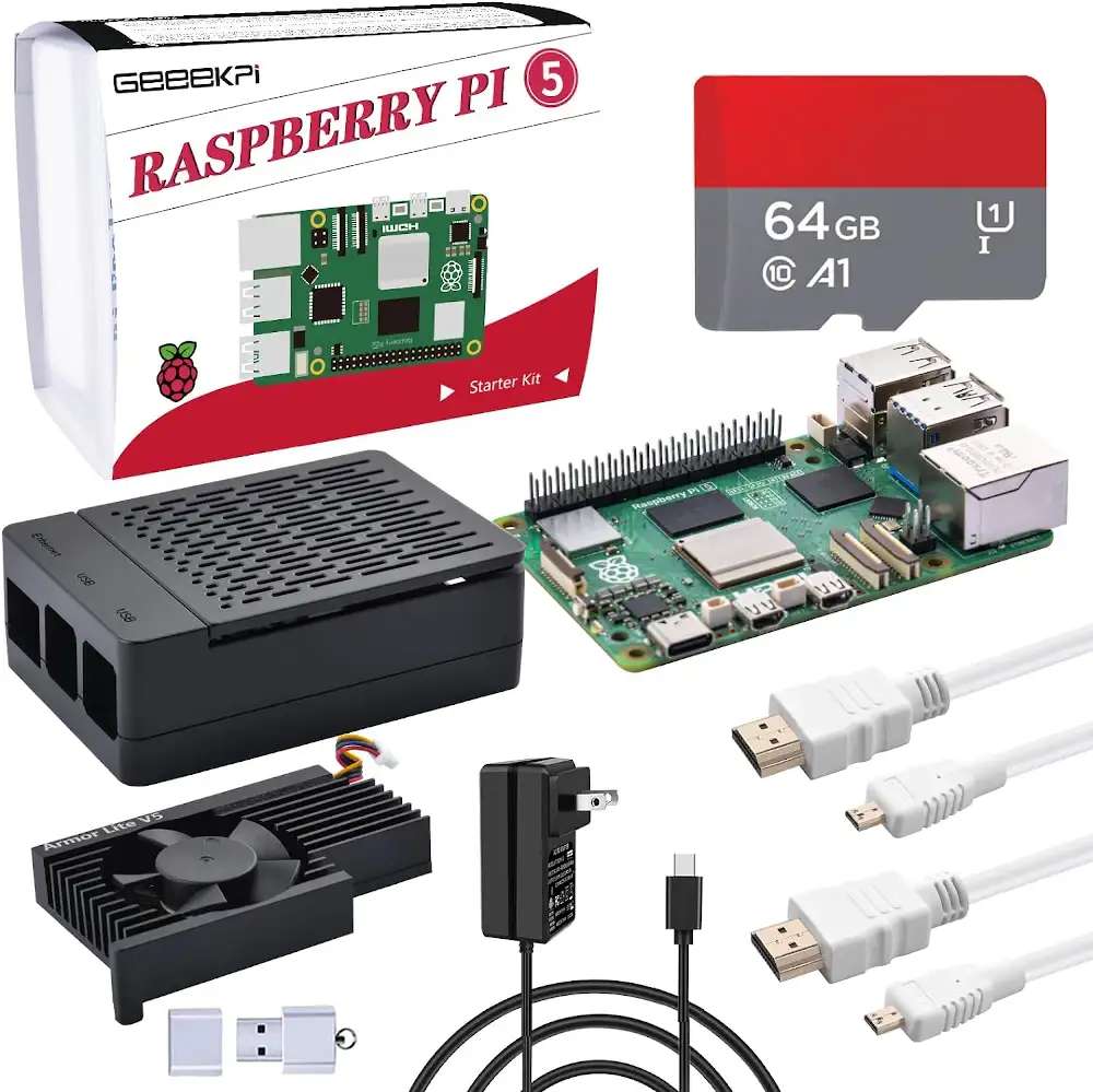 GeeekPi Raspberry Pi 5 Starter Kit (8GB RAM)