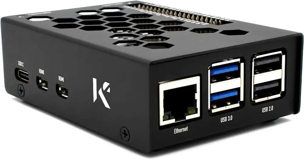 KKSB Raspberry Pi 5 Case - Sandblasted Aluminum