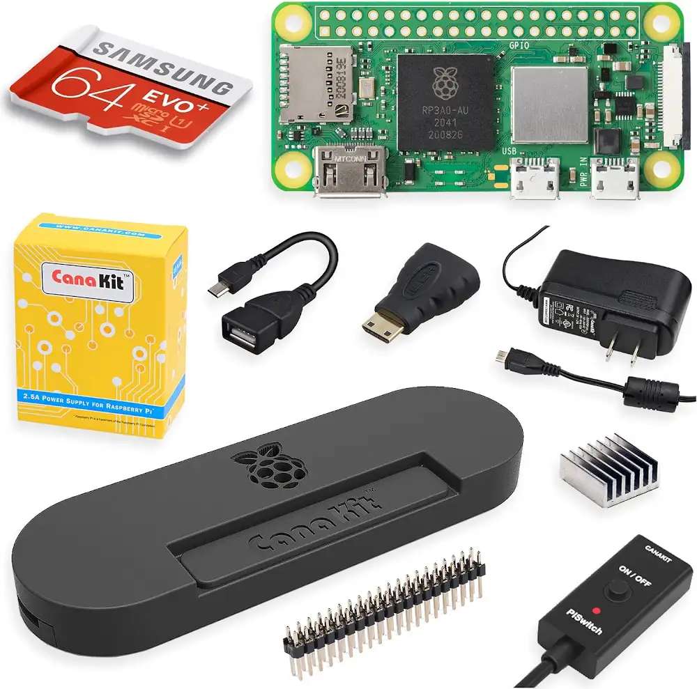 CanaKit Raspberry Pi Zero 2 W Starter MAX Kit (64GB Edition)