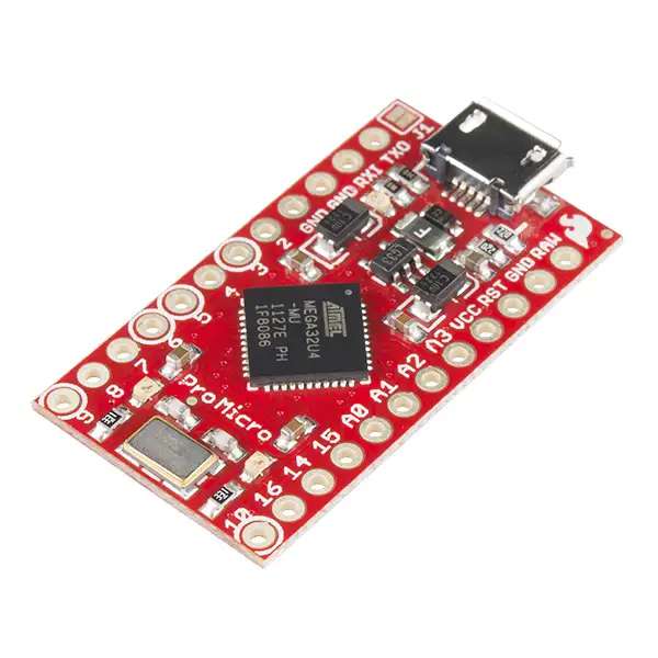 SparkFun DEV-12640 Pro Micro - 3.3V/8MHz ATmega32U4 Microcontroller Board