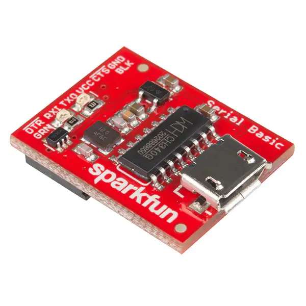 SparkFun DEV-14050 Serial Basic Breakout - CH340G Development Tool with USB Micro-B connector