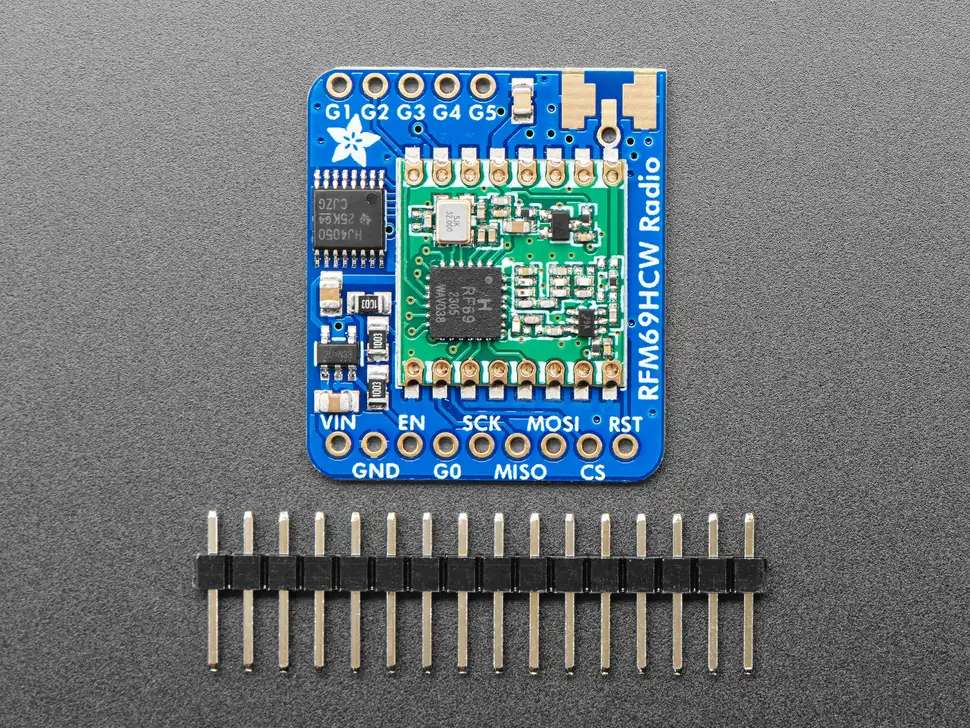 Adafruit 3071 RFM69HCW Transceiver Radio Breakout - 433 MHz - RadioFruit