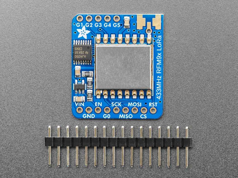 Adafruit 3073 RFM96W LoRa Radio Transceiver Breakout - 433 MHz