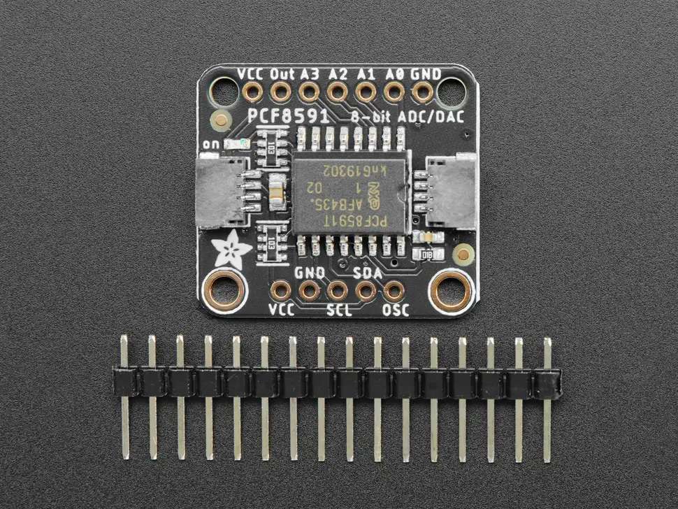 Adafruit 4648 PCF8591 Quad 8-bit ADC + 8-bit DAC - STEMMA QT / Qwiic